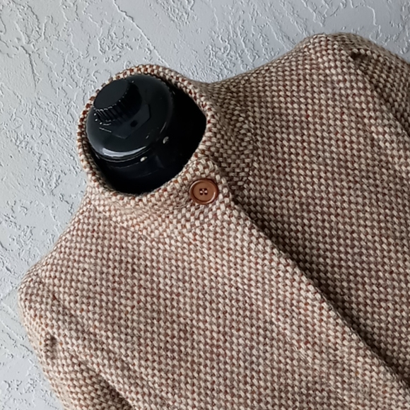 Gallery Vintage Ladies Pleated Pure Wool Coat - Picture 9 of 17